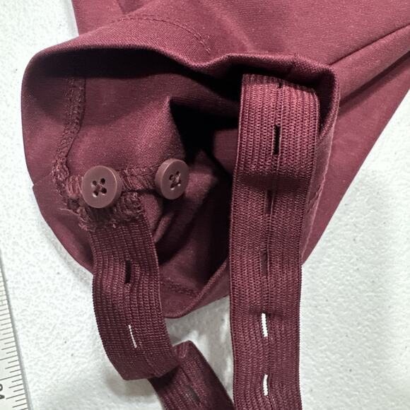 Isaac Mizrahi Live! Women's Pants Stretch Knit Stirrup Spiced Wine 2XP Petite - Picture 13 of 13